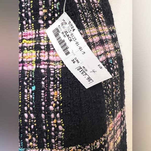 Vintage NWT Earl Rutenberg collection preppy tweed wool plaid wrap skirt. Size 4 - Picture 5 of 10